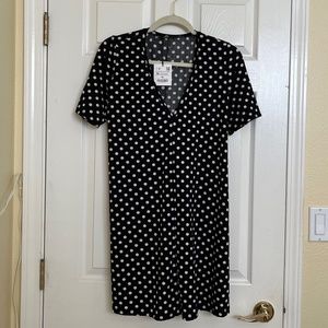 Zara babydoll polka dot shift dress